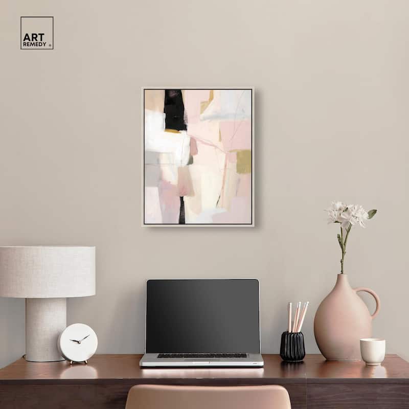 Pistachio Pink I Canvas by Art Remedy