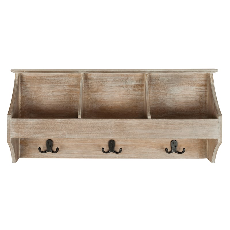 SAFAVIEH Remona Grey Hanging Storage Wall Rack - 28" x 5" x 12" - 28Wx5Dx12H