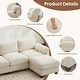 preview thumbnail 6 of 12, Multi-Seater Corduroy Sectional Sofa, Modular Settee, Included Removable Ottomans