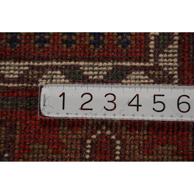 Orange Khottan Oriental Accent Rug Hand-Knotted Wool Carpet - 4'1"x 5'10"