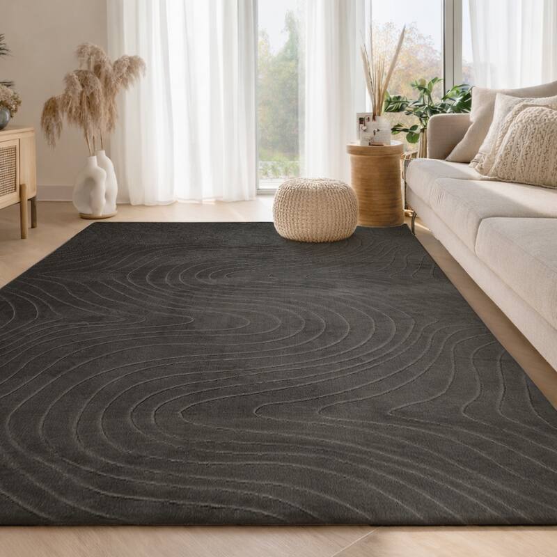 ECARPETGALLERY Somos Modern Machine Washable Area Rug