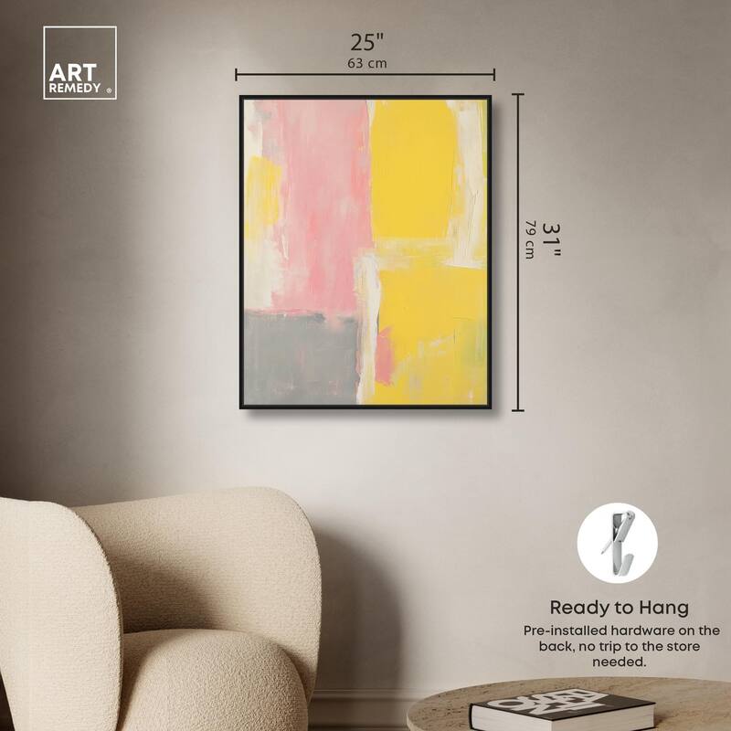 Blush and Sunshine Canvas by Art Remedy