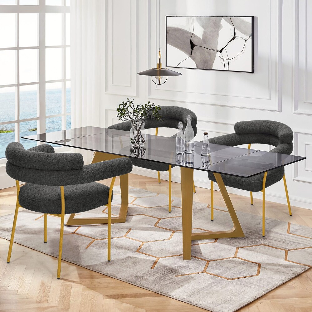 Gold and grey hot sale chair