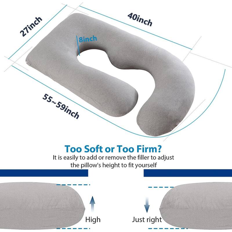 Pregnancy Pillows for Sleeping UShape Full Body Pillow and Maternity