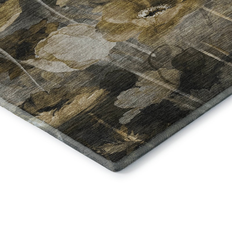 Premium Washable Super Soft Contemporary Floral Mayfield Rug
