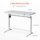 preview thumbnail 21 of 20, FLEXISPOT 48" Width Home Office Electric Height Adjustable Desk Glass Top Standing Desk Computer Desk With Drawer, USB Charged