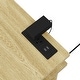 preview thumbnail 11 of 16, 54.3" Electric Standing Desk Height Adjustable Sit Stand Computer Desk with 3 Preset Heights, Pegboard, Light and Power Outlet,