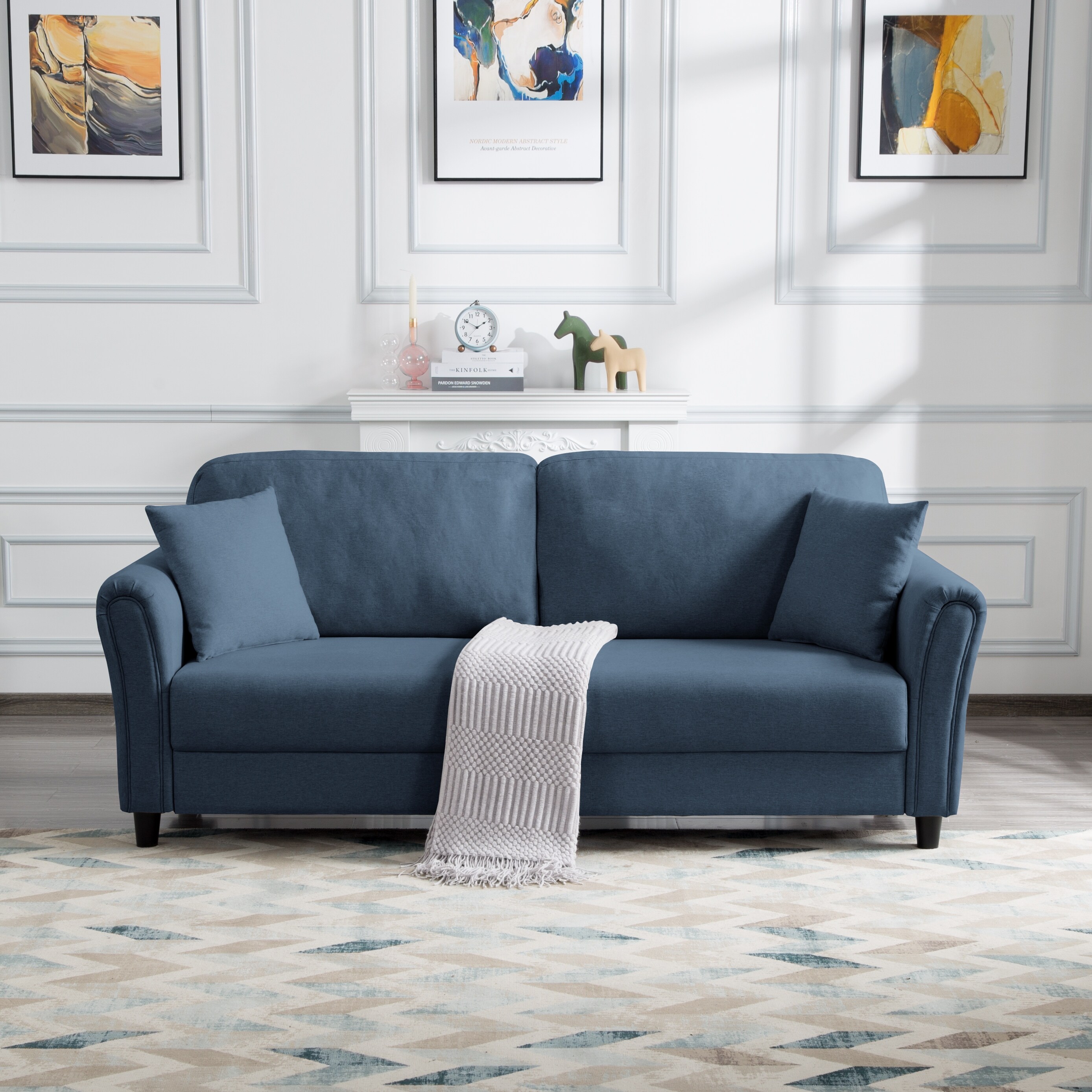 Couch with best sale removable back cushions