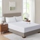 preview thumbnail 2 of 7, Serta Microfiber Heated White Mattress Pad