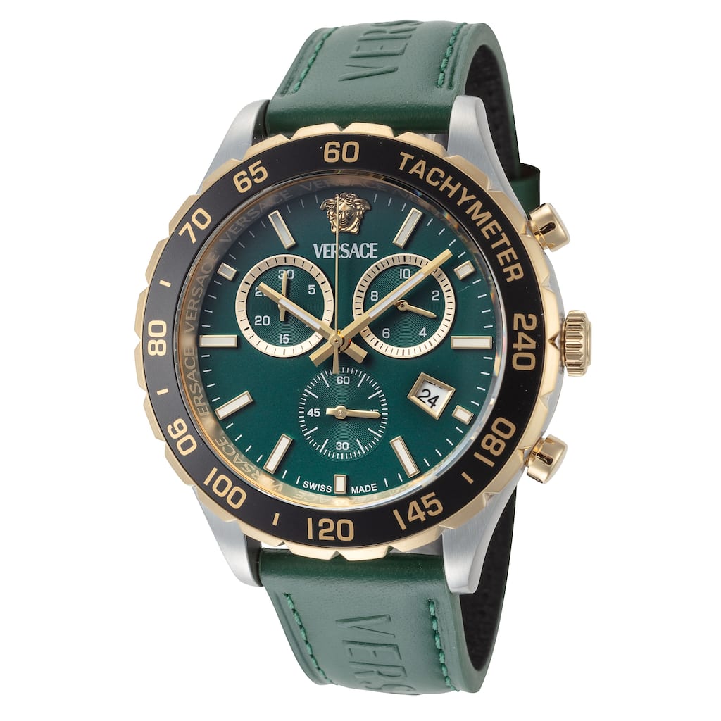 Versace Men's Hellenyium 43mm Quartz Watch - N/A