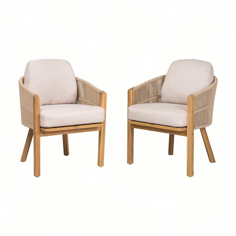 Outdoor Dining Arm Chair Set of 2