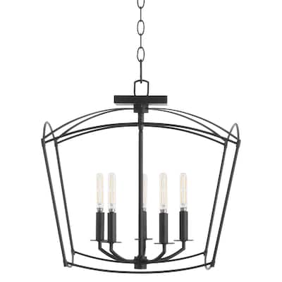 Quorum International 2812-18 Mantle 5 Light 19" Wide Pendant