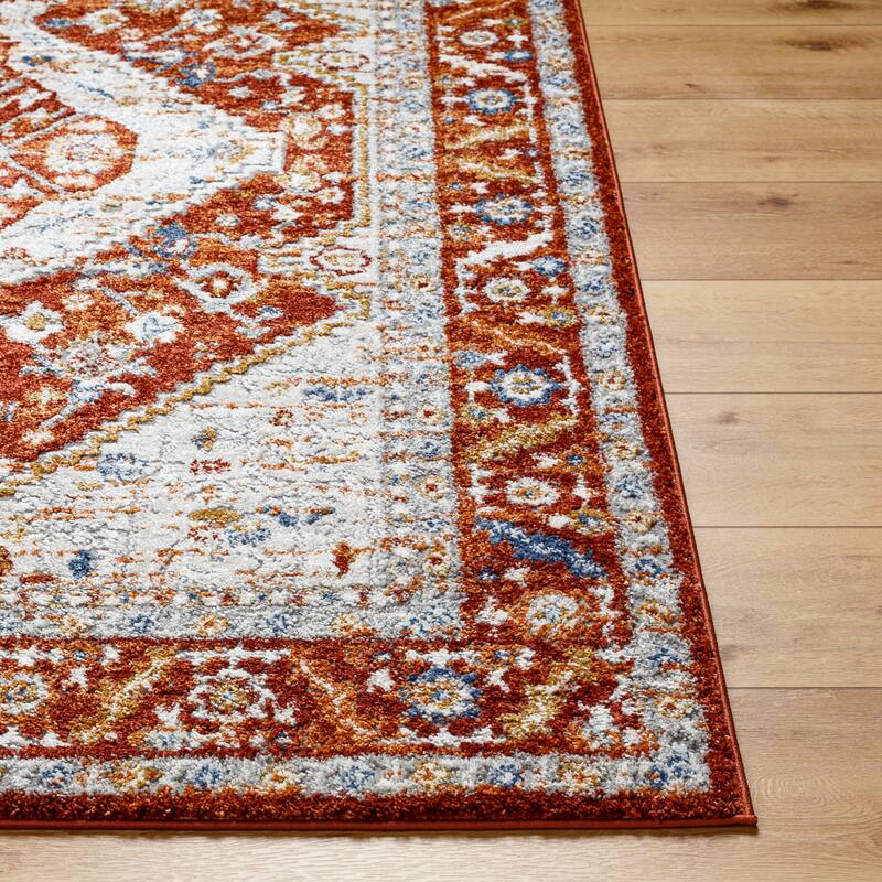Livabliss Liebe Rustic Medallion Area Rug