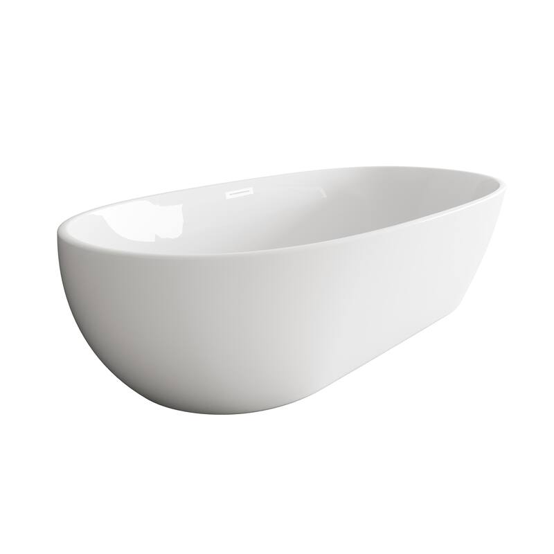 Adler Soaking Bathtub in Glossy White