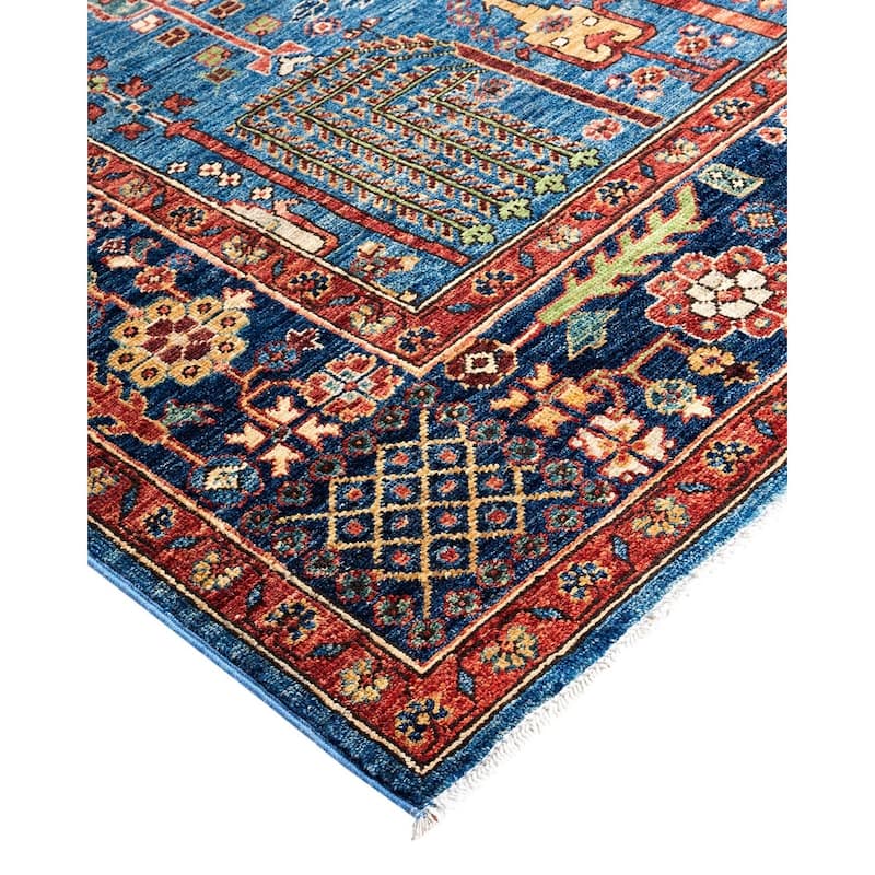 Serapi One-of-a-Kind Hand-Knotted Area Rug - Light Blue, 7' 10" x 10' 0" - 7' 10" x 10' 0"
