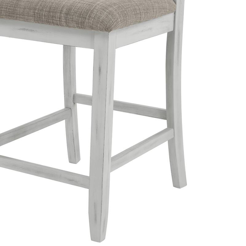 5-Piece Foldable Dining Table Set with Storage Space and 4 Chairs