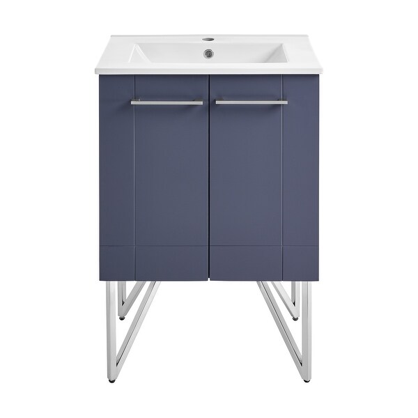 Annecy 24" Bathroom Vanity in Cinder Purple. Opens flyout.