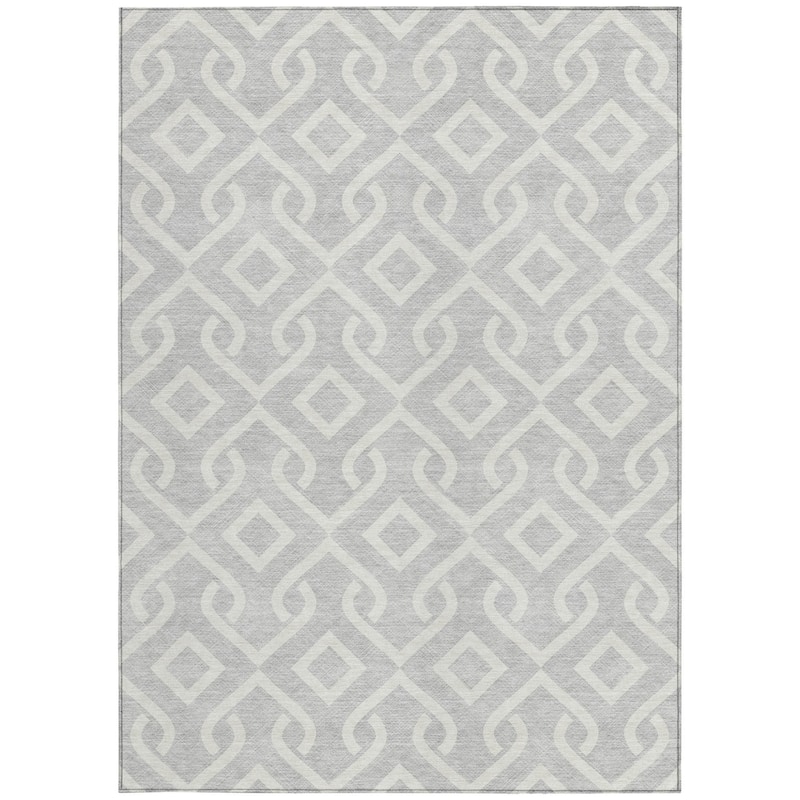 HomeRoots Geometric Transitional Rectangle Outdoor Rug