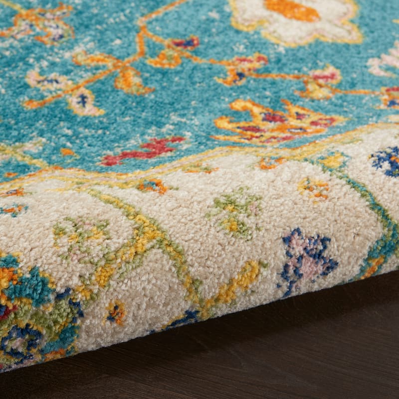 Nourison Allur Modern Persian Boho Floral Medallion Area Rug