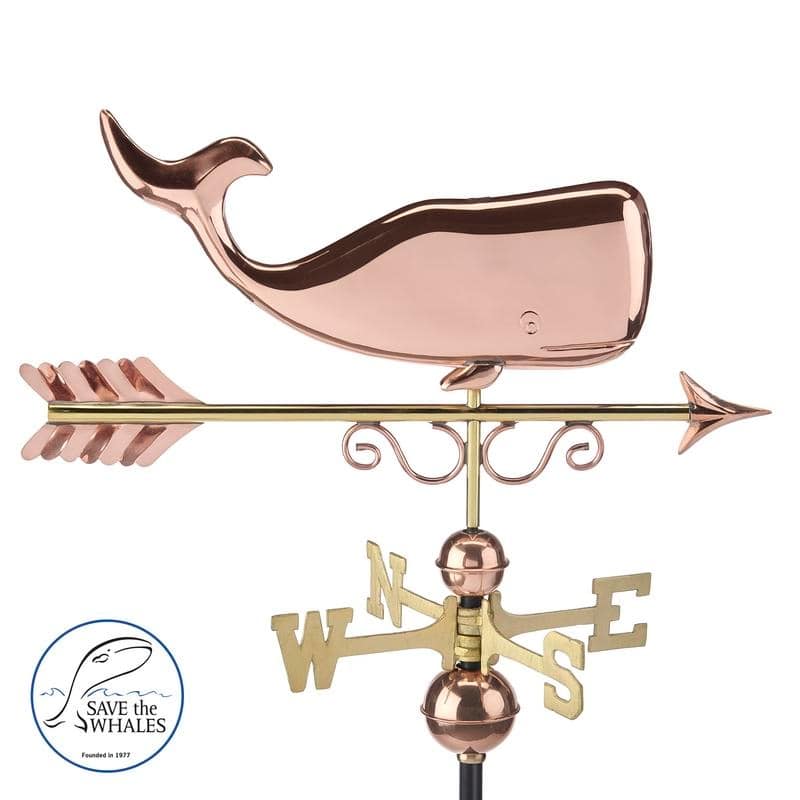 Save the Whales? Weathervane - Pure Copper by Good Directions