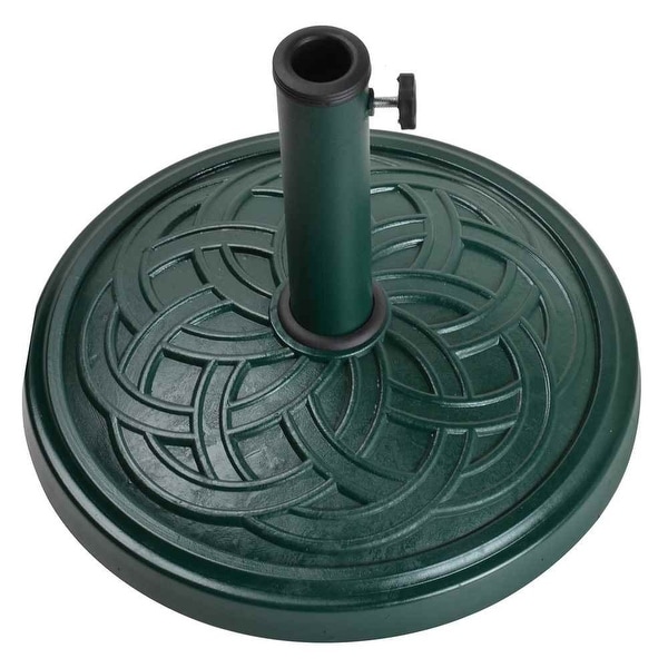 Bond 60476A Umbrella Base, 13" H x 18" W, Green