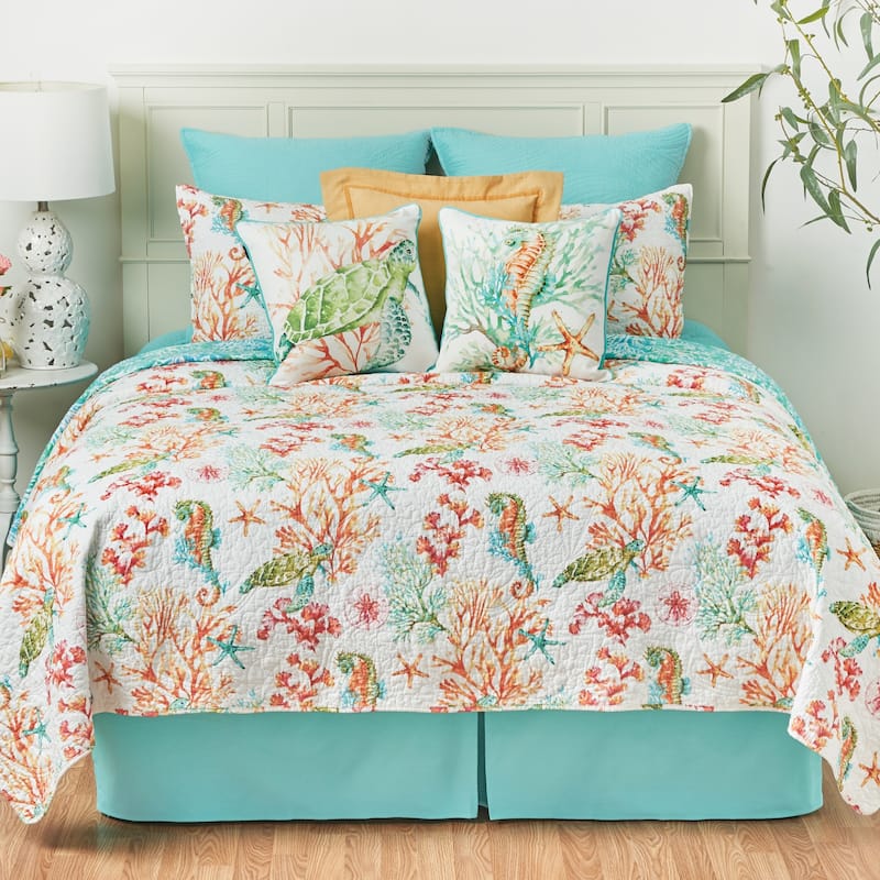 Colorful Seahorse Pillow