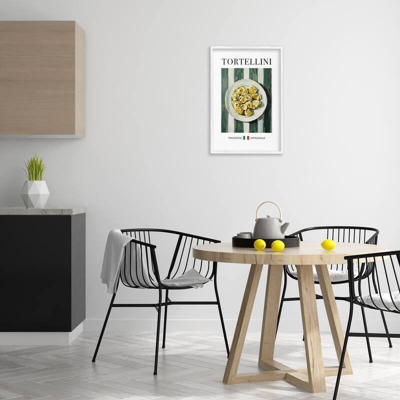 Stupell Traditional Tortellini Pasta Framed Giclee Art Design By Andreas Magnusson
