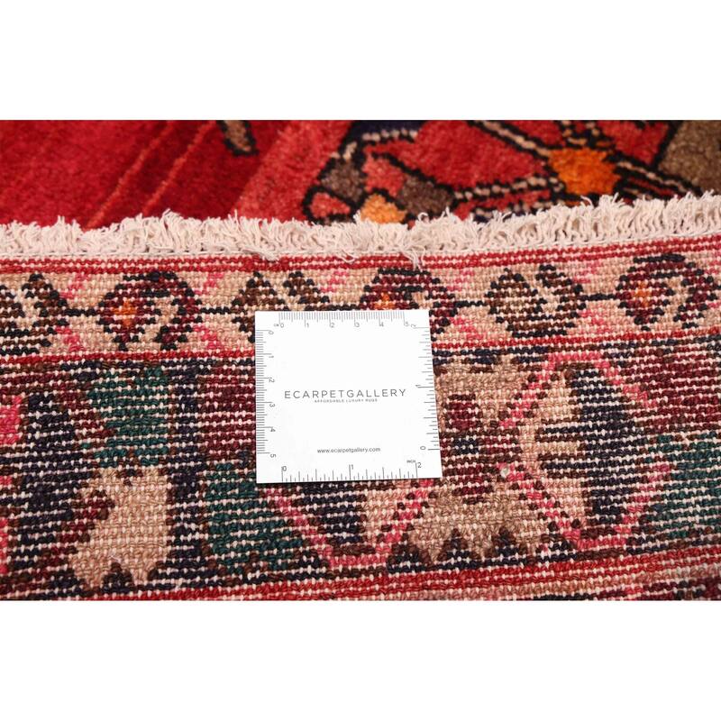 ECARPETGALLERY Hand-knotted Andelz Red Wool Rug - 4'9 x 8'11