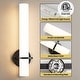 preview thumbnail 15 of 29, Modern Wall Sconce 2-Pack Sconce Wall Lighting Acrylic Lampshade 18in Wall Light Fixture