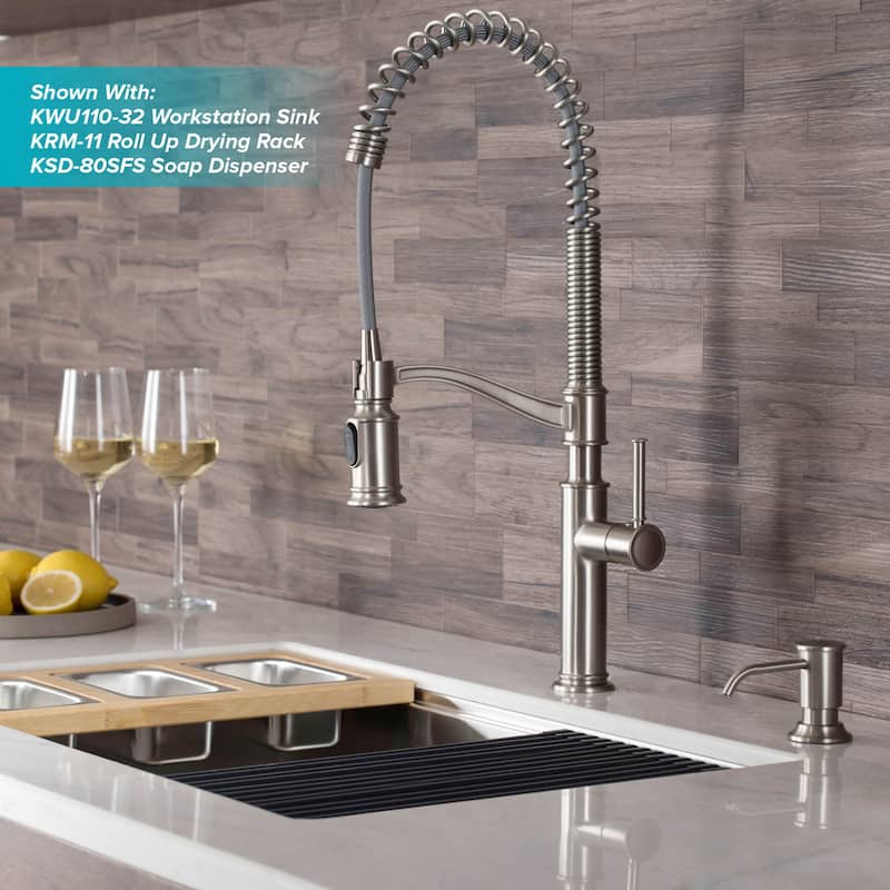 Kraus Sellette 1.8 GPM Single Hole Pre-Rinse Pull Out Kitchen Faucet -