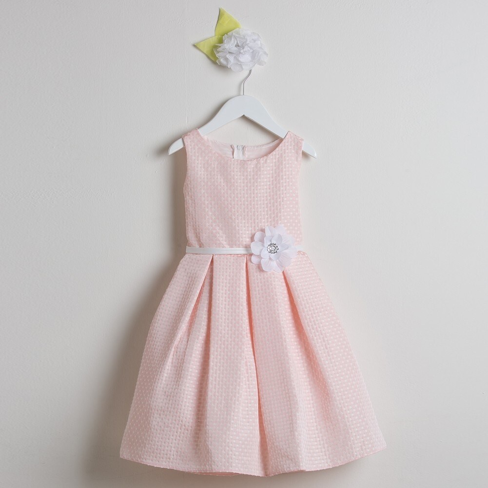 girls light pink dress