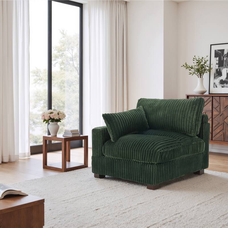 Plush Faux Fur Accent Sofa Chair