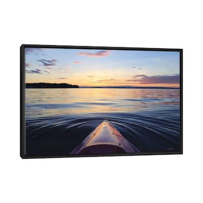 iCanvas "Kayaking On French Bay" by Lori Deiter Framed