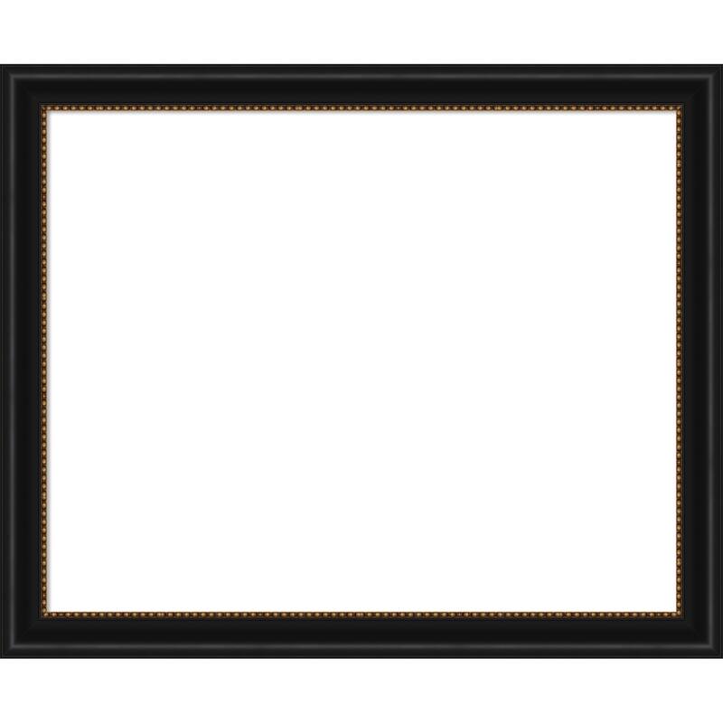 Amanti Art Manhattan Black Framed Dry Erase Magnetic Board