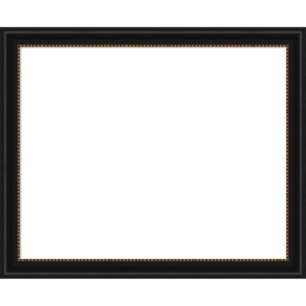 Amanti Art Manhattan Black Framed Dry Erase Magnetic Board