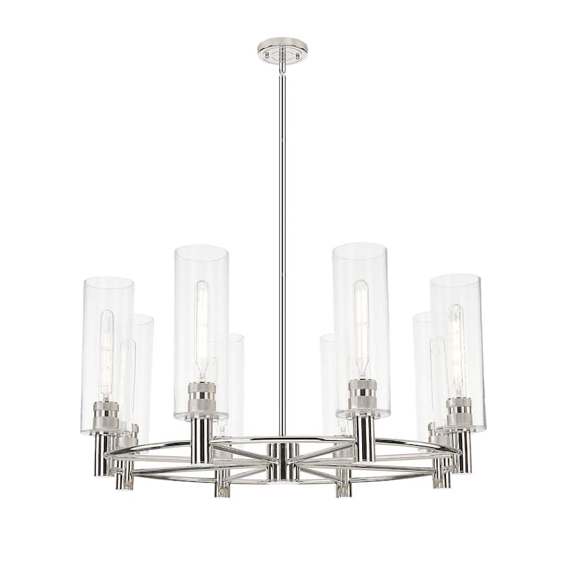 Innovations Lighting Downtown Urban - Crown Point - 8 Light 32" Stem Hung Chandelier with 12" Shade