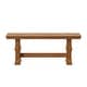 preview thumbnail 30 of 42, Eleanor Two-Tone Trestle Leg Wood Dining Bench by iNSPIRE Q Classic