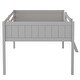preview thumbnail 6 of 20, Full Size Loft Bed Sturdy Wood Frame W/Convertible Ladder