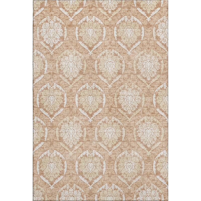 Premium Washable Super Soft Damask Imprints Mayfield Rug