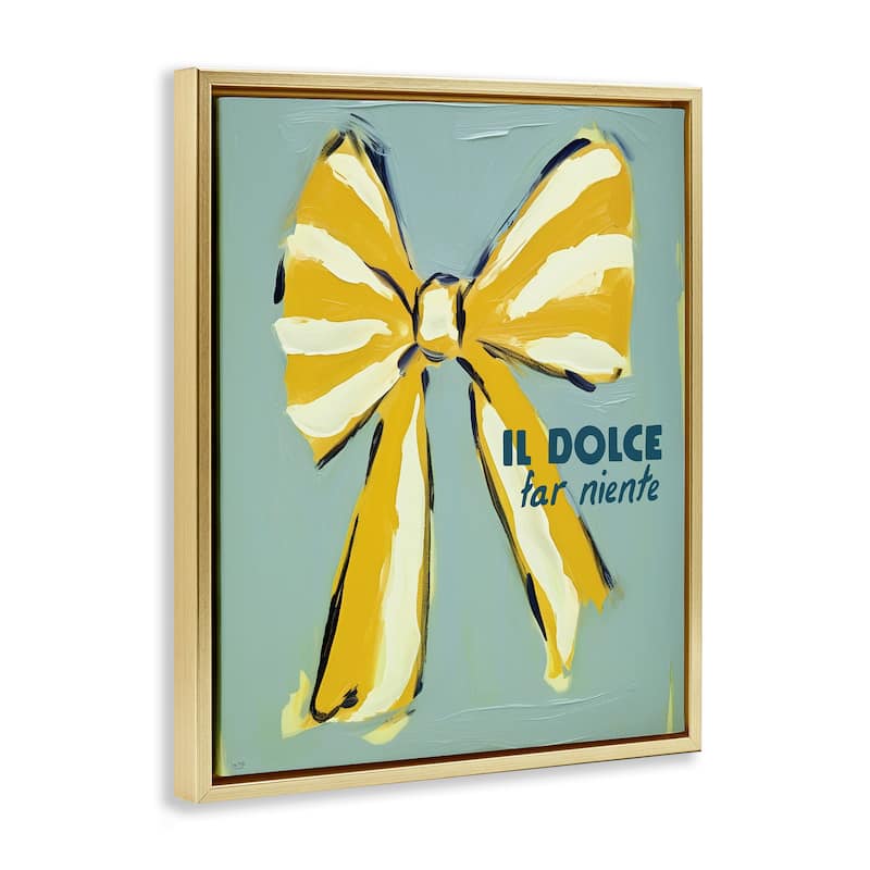 Stupell Relaxing Italian Phrase Framed Floater Canvas Wall Art Design By Lux + Me Designs