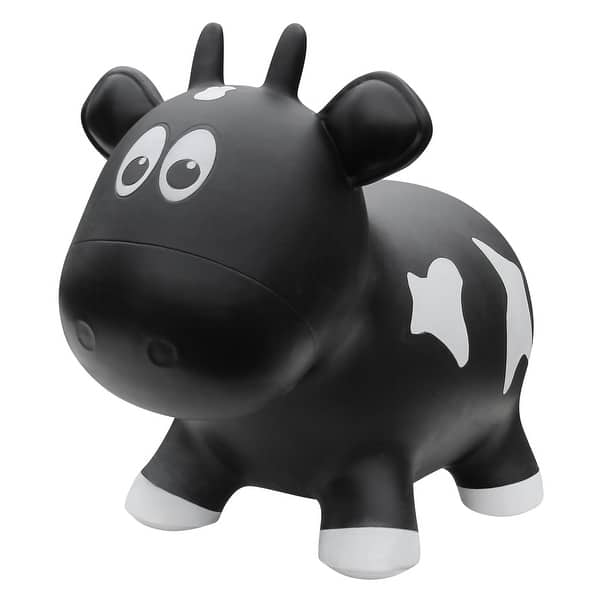 slide 2 of 3, Toddler Boys and Girls Farm Hopper Bounce Toy, Black Cow