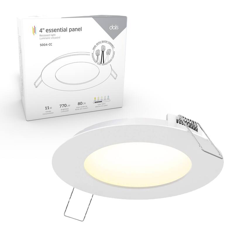 Excel 4 Inch LED CCT Recessed Panel Light - White
