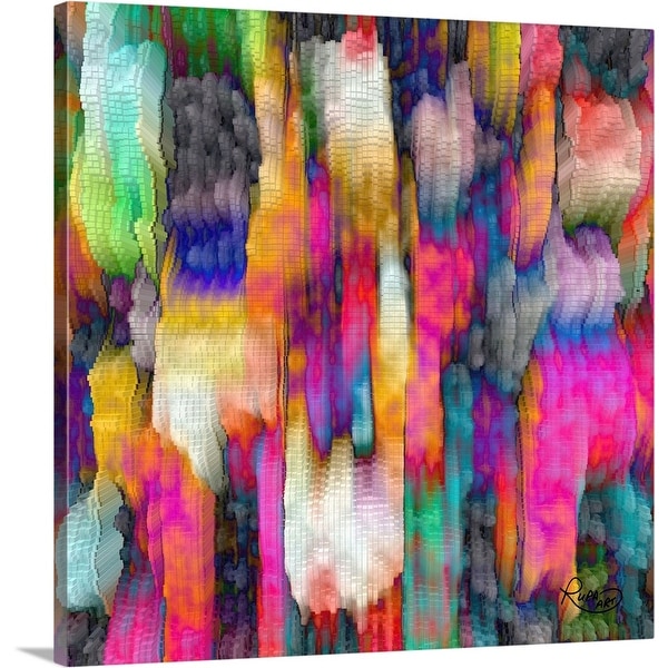 "Color Cascade" Canvas Wall Art