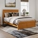 preview thumbnail 17 of 174, Canyon Foundation Bed Frame with Matching Footboard Light Toffee - Full