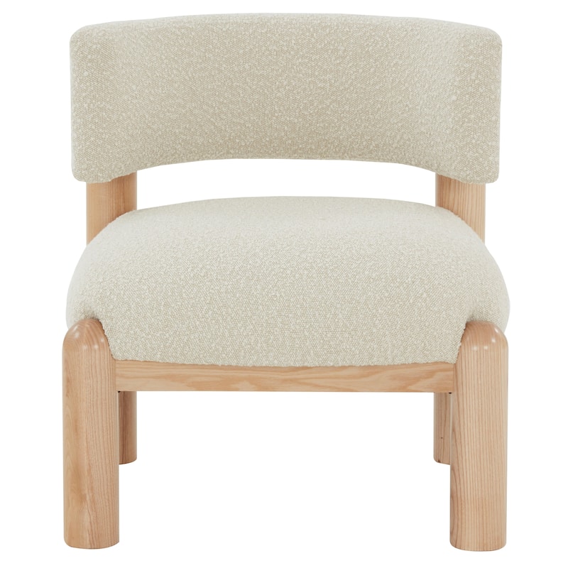 SAFAVIEH Couture Dineke Faux Shearling Accent Chair - 26 In. W x 26 In. D x 28 In. H - 26Wx26Dx28H
