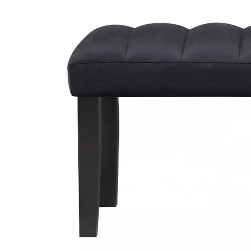 Rubber Wood Casual BLACK BENCH