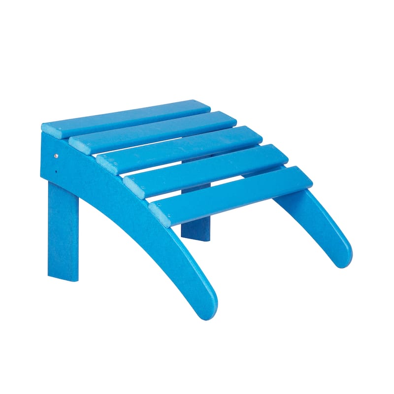 Shoreside Modern 12-Piece Folding Adirondack Chair With Ottoman And Side Table