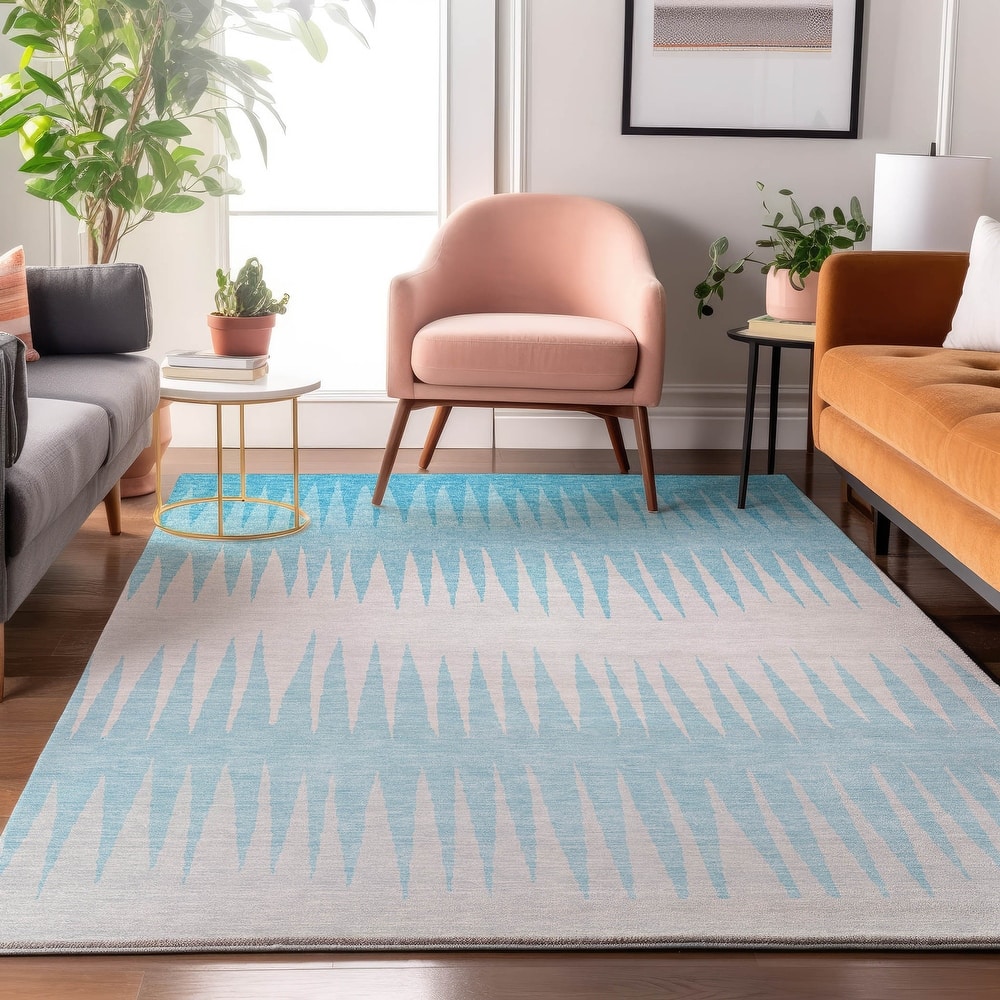 Premium Washable Super Soft Modern Spikes Mayfield Rug