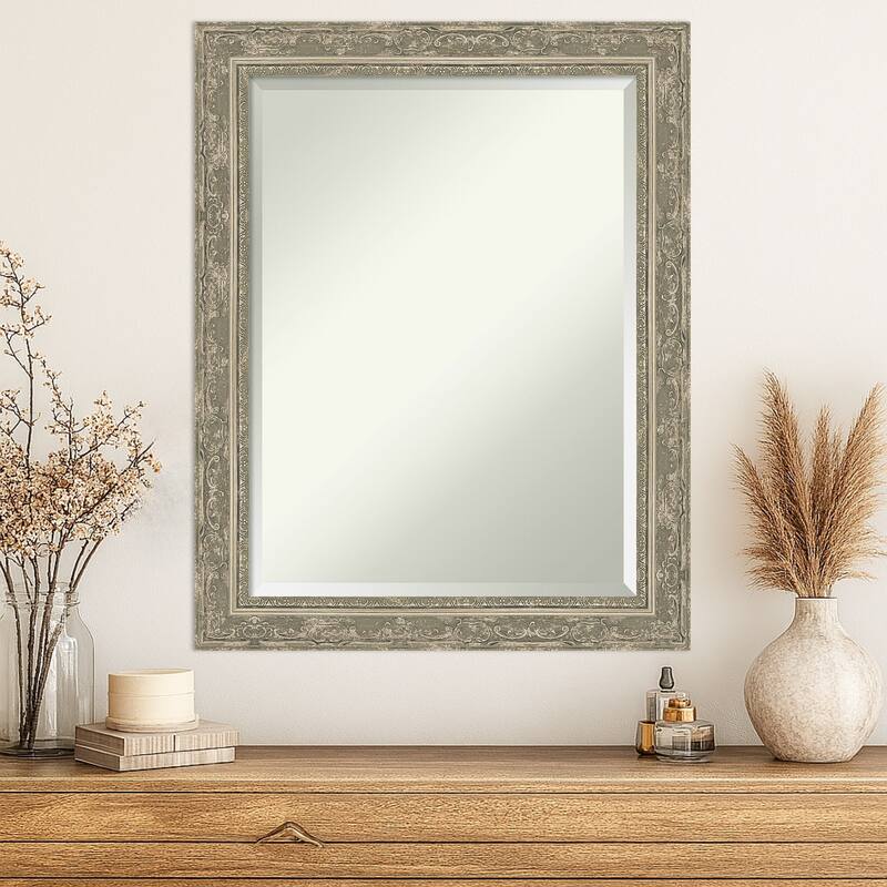 Filigree Beveled Framed Wall Mirror