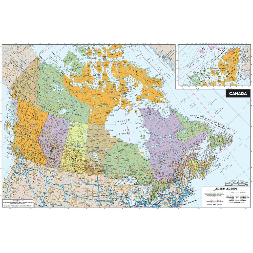 WallPops Canada Dry Erase Map Decal